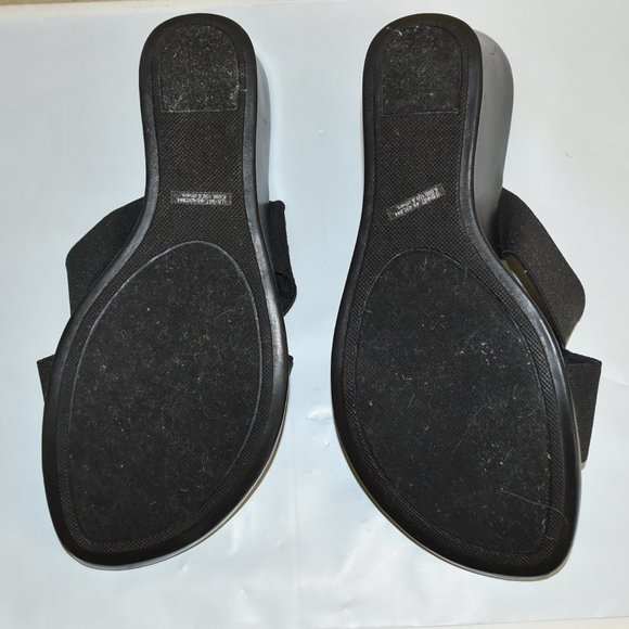 PREVIEW INTERNATIONAL WOMEN'S LEATHER WEDGE SLIP ONS, 3" HEEL, SIZE 9M, EUC! - Picture 8 of 9